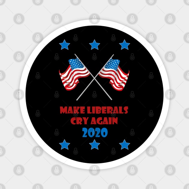 american flag 2020 Magnet by Theblackberry